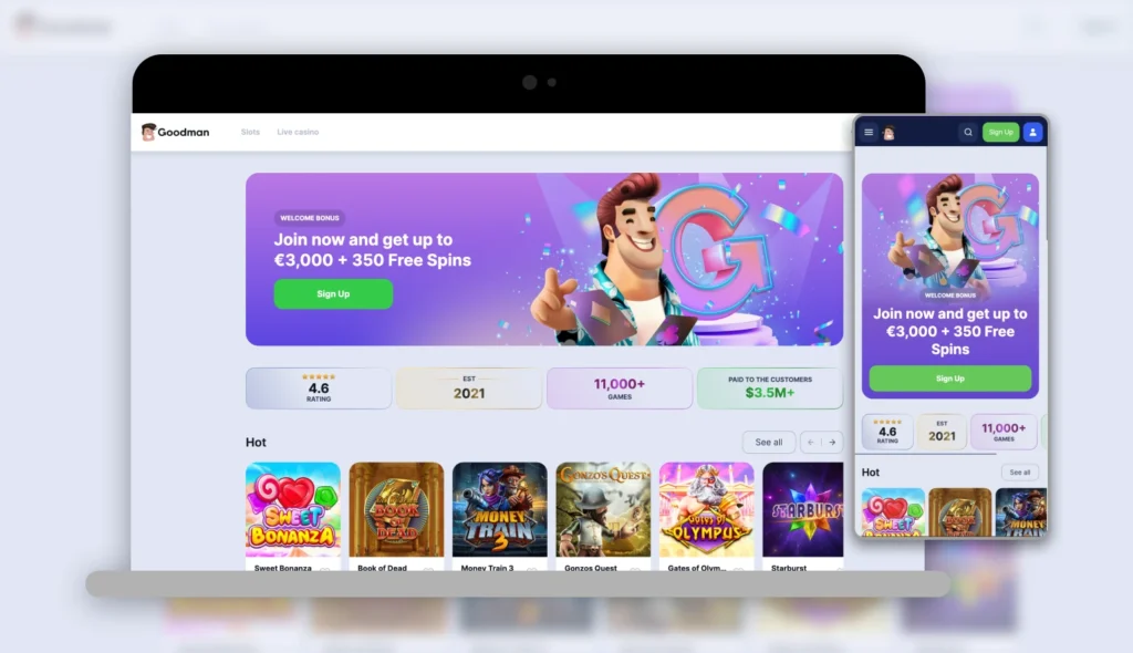 goodman casino website